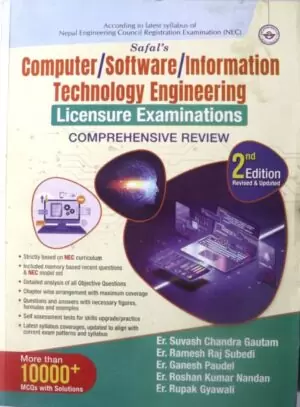 Safal's Computer/Software/Information Technology Engineering Licensure Examination (Comprehensive Review)- Er. Suvash Chandra Gautam, Er. Ramesh Raj Subedi, Er. Ganesh Paudel, Er. Roshan Kumar Nandan & Er. Rupak Gyawali